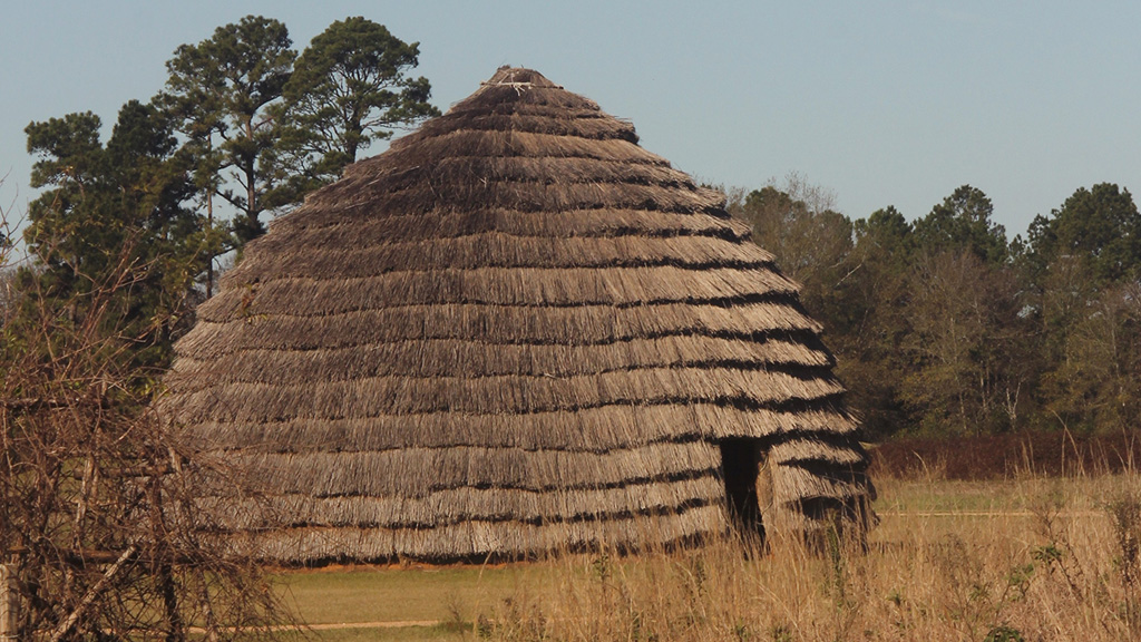 A Caddo grass house A Caddo grass house
